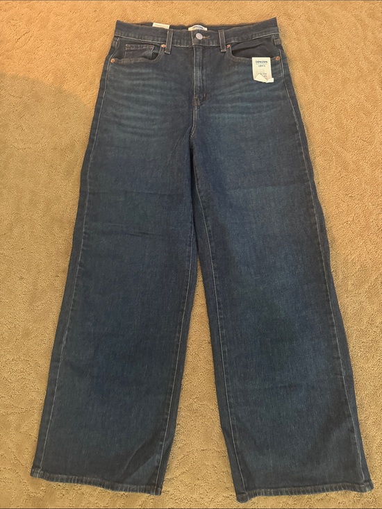 Denizen from Levi's Denim - Denizen from Levi's Relaxed Wide Leg Dark Blue Jeans
